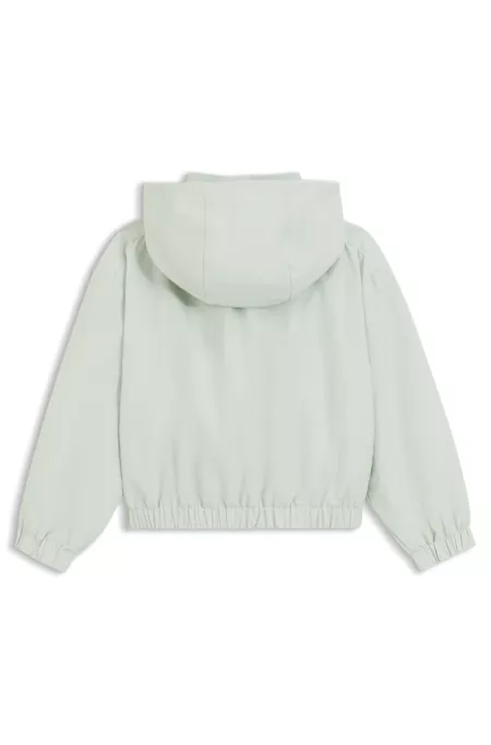 Kinderjacke aus Knitter-Gewebe mit Kapuze