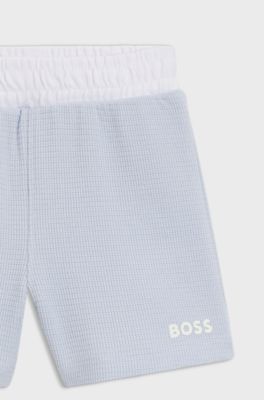 Polo en short voor baby&rsquo;s in een cadeaubox, Lichtblauw