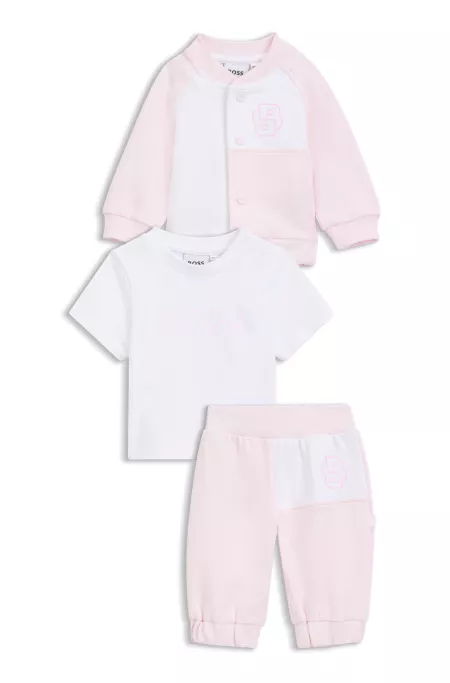Geschenk-Set aus Trainingsanzug und T-Shirt für Babys