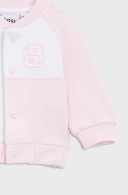 Joggingpak en T-shirt voor baby's in een cadeaubox, Lichtroze