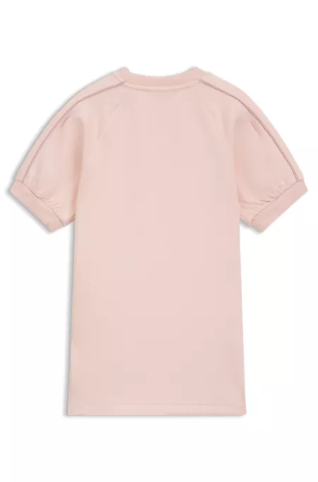 Kids Kleid mit Puffärmeln und Logo-Plakette