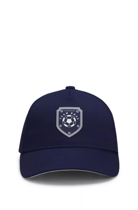 Gorra para niños con estampado de fútbol