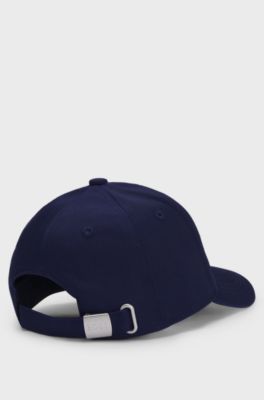 Kids' cap with football-themed print, Dark Blue