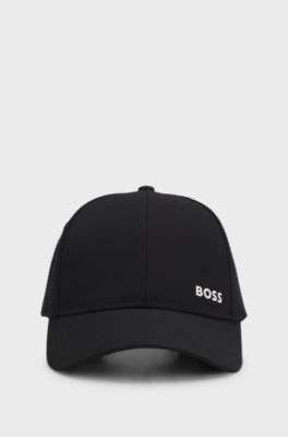 Cappellino bambini in tela e tessuto ripstop, Nero