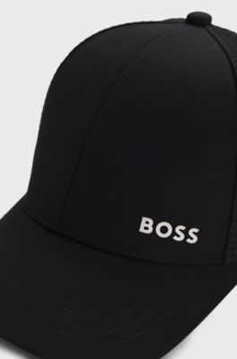 Cappellino bambini in tela e tessuto ripstop, Nero