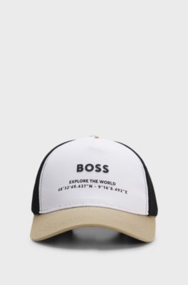Kids' logo cap in cotton and mesh, Multicoloured