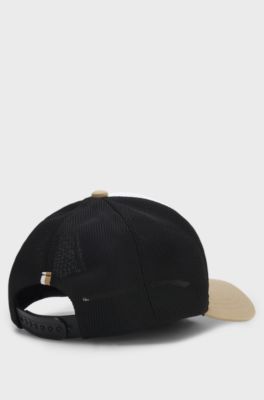 Cappellino con logo per bambini in cotone e mesh, Multicolore