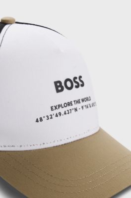 Kids' logo cap in cotton and mesh, Multicoloured