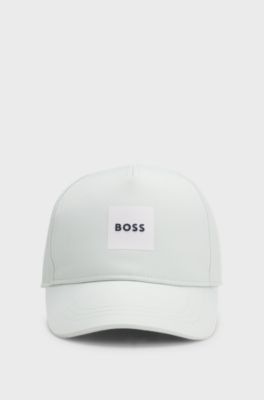 Kids Cap aus Twill mit Logo-Print, Hellgr&uuml;n