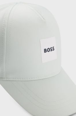 Kids' cap in twill with logo print, Light Green