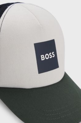 Cappellino bambini in twill di cotone con parte posteriore in mesh, Multicolore