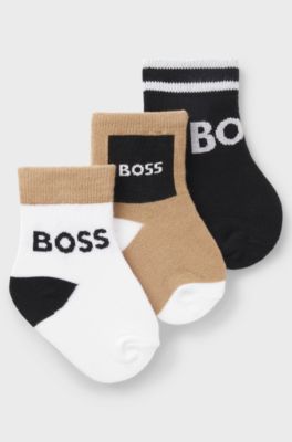 Three-pack of kids' socks in a cotton blend, Multicoloured