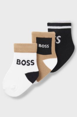 Three-pack of kids' socks in a cotton blend, Multicoloured