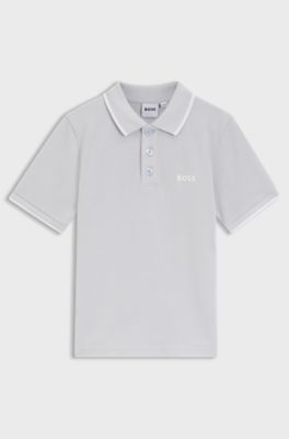 Kids' polo shirt in cotton piqu&eacute;, Light Blue