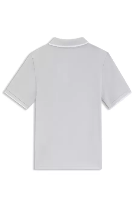 Polo para niños de piqué de algodón