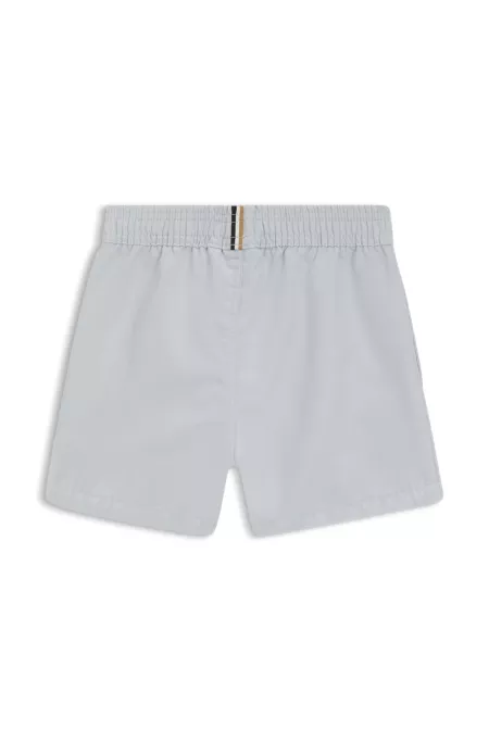 Short de bain enfant avec logo vertical