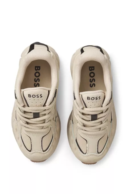 Kids Sneakers aus Leder und Mesh