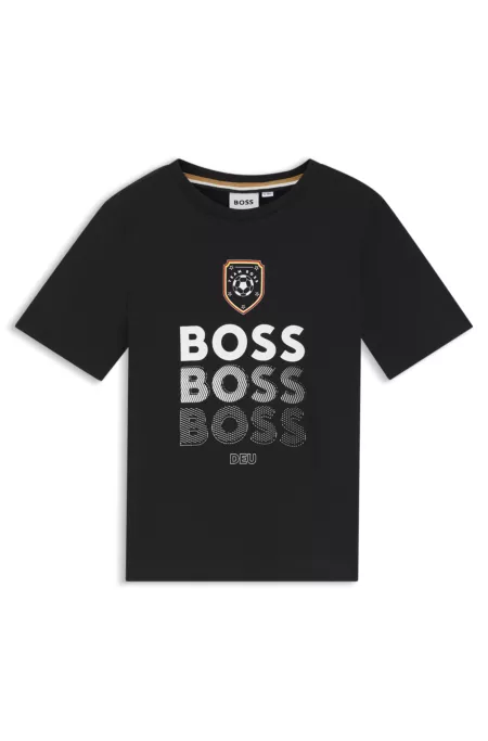 Camiseta para niños en algodón con ilustración de fútbol