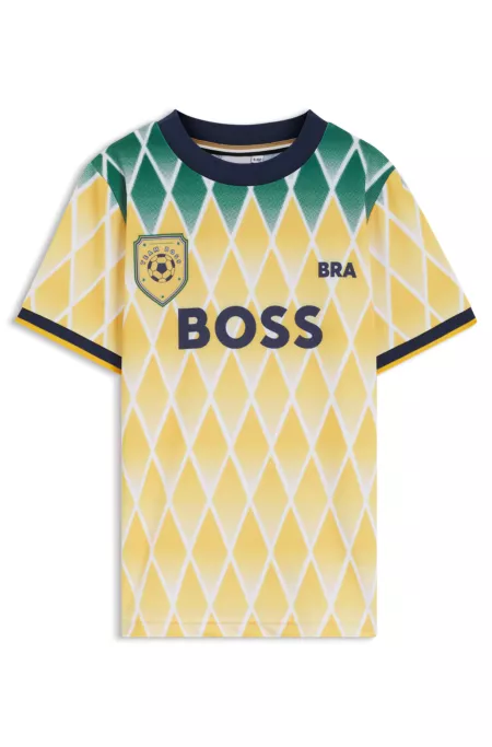 Fußball T-Shirt für Kinder aus Stretch-Jersey