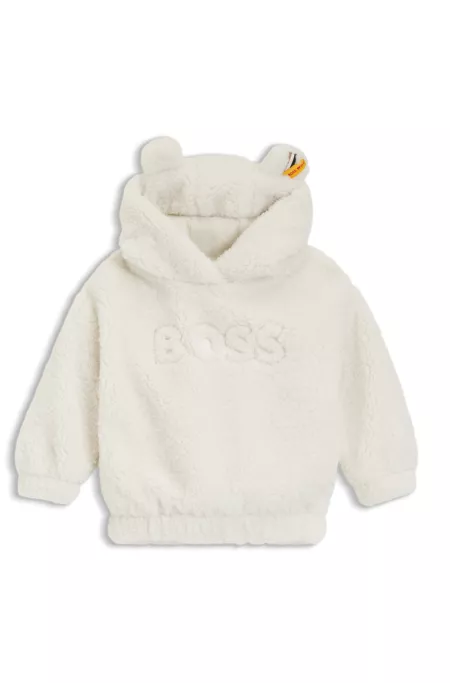 Sweat à capuche enfant BOSS x Steiff en tissu nounours