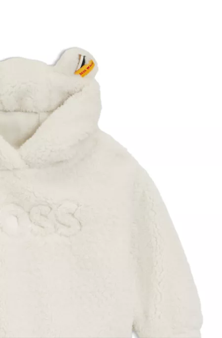 Sweat à capuche enfant BOSS x Steiff en tissu nounours