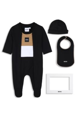 Gift-boxed three-piece set for babies, Black