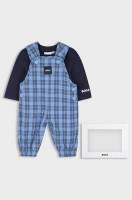Set due pezzi per neonati in confezione regalo, Blu