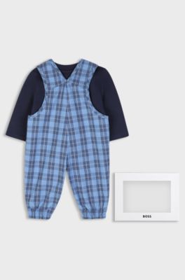Set due pezzi per neonati in confezione regalo, Blu