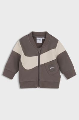 Gift-boxed tracksuit set for babies, Brown