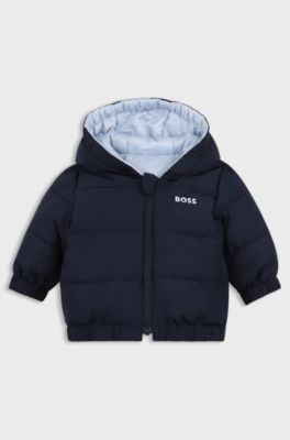 Baby reversible padded jacket, Blue