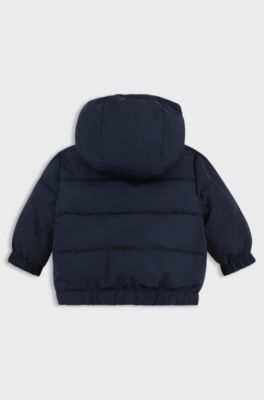 Baby reversible padded jacket, Blue