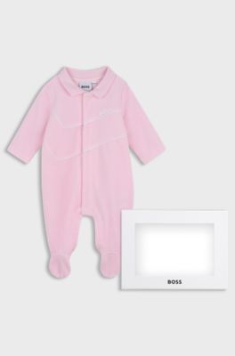 Geschenk-Set mit Pyjama f&uuml;r Babys, Hellrosa