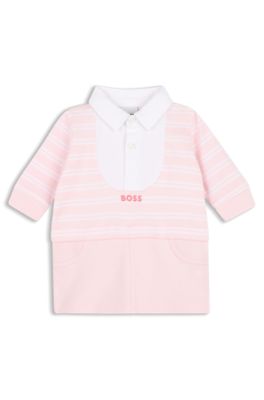 Baby-Kleid aus Baumwolle, Hellrosa