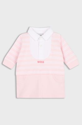 Vestido para beb&eacute; en algod&oacute;n, Rosa claro