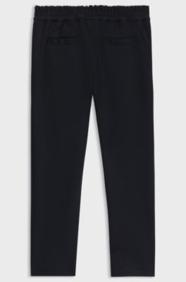 Kids' large-fit suit trousers, Dark Blue
