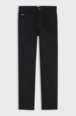 Kids' slim-fit jeans, Black