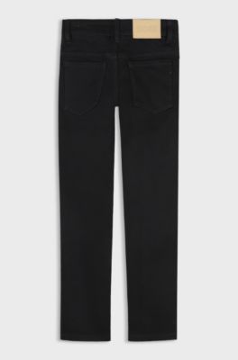 Kids' slim-fit jeans, Black