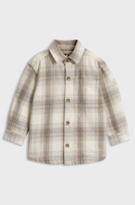 Kids' cotton shirt, Natural