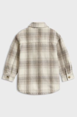 Kids' cotton shirt, Natural