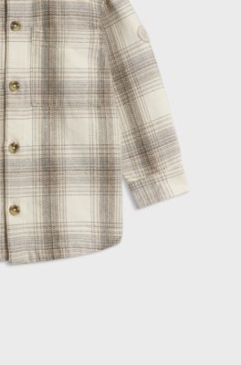 Kids' cotton shirt, Natural