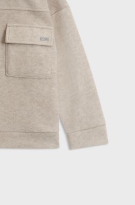 Kids' flannel jacket, Light Beige