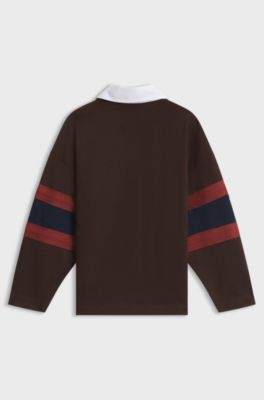 Kids' oversized polo , Dark Brown