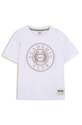 Kids' embroidered T-shirt, White