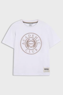 Kids' embroidered T-shirt, White