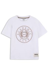 Kids' embroidered T-shirt, White