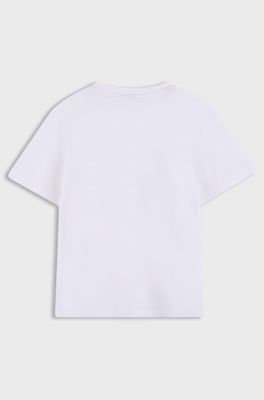 Kids' embroidered T-shirt, White