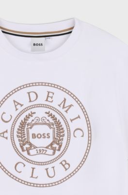 Kids' embroidered T-shirt, White