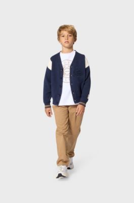 Kids' embroidered T-shirt, White