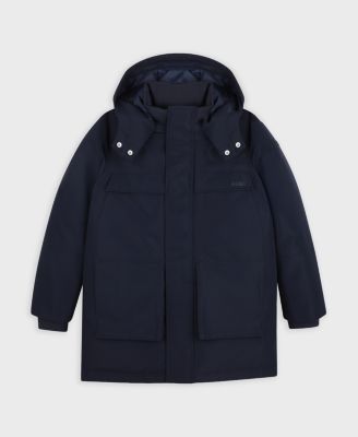 Kids' hooded parka, Dark Blue