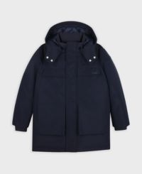 Kids' hooded parka, Dark Blue